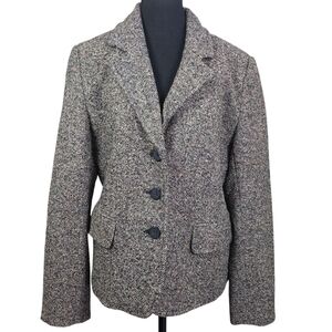 St. John's Bay Women's Tweed Wool Blend Blazer Size 12